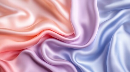 Obraz premium Light pale soft pastel abstract background. Color gradient ombre transition. Silk fabric. Luxury premium rich. Matte shimmer. Christmas, birthday, anniversary. Template.