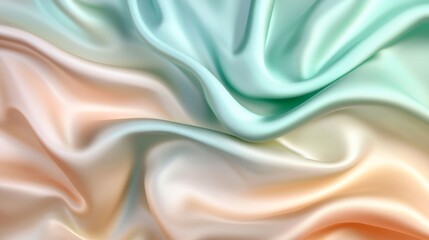 Obraz premium Light pale soft pastel abstract background. Color gradient ombre transition. Silk fabric. Luxury premium rich. Matte shimmer. Christmas, birthday, anniversary. Template.