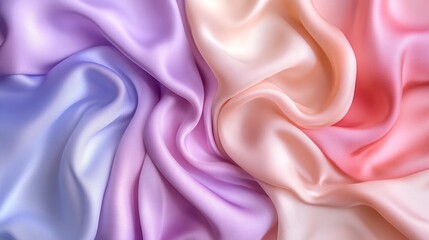Obraz premium Light pale soft pastel abstract background. Color gradient ombre transition. Silk fabric. Luxury premium rich. Matte shimmer. Christmas, birthday, anniversary. Template.