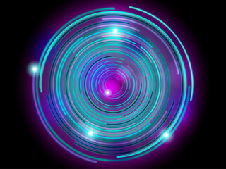 サイバーパンク風背景素材（ピンク×ブルー）