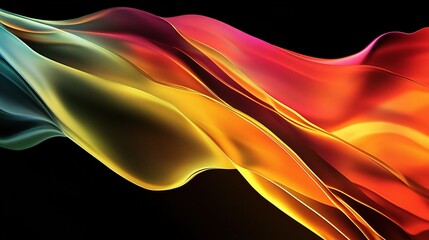 Obraz premium Vibrant Abstract Fluid Gradient Design for Creative Cover Template