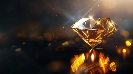 Golden Diamond Sparkle