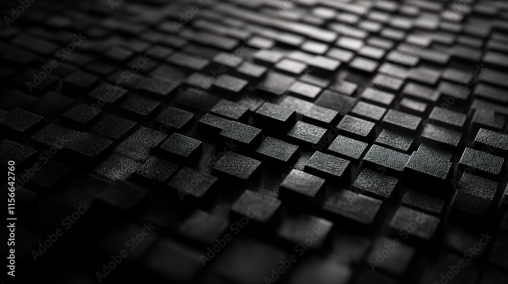 Poster dark futuristic texture with pixelated patterns for background use