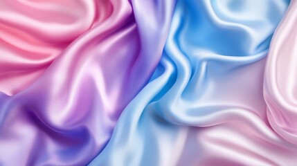 Obraz premium Light pale soft pastel abstract background. Color gradient ombre transition. Silk fabric. Luxury premium rich. Matte shimmer. Christmas, birthday, anniversary. Template.