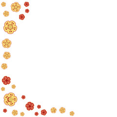 Chinese New Year Flower Border