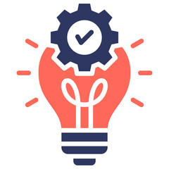 Fototapeta premium Solution Icon