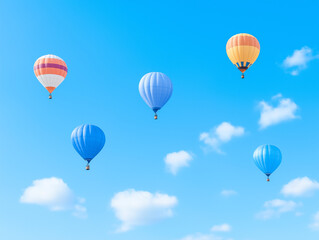 Fototapeta premium A Colorful Hot Air Balloon Festival Filling the Sky