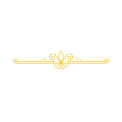 golden classic border ornament