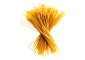 Bunch of spaghetti .Transparent background .Isolated PNG