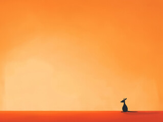 Dusty Red and Brown Kangaroo Hops Through the Rugged Australian Outback