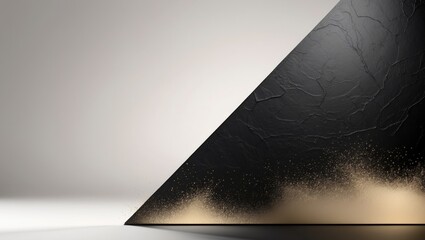 a black and gold textured background with gold highlights