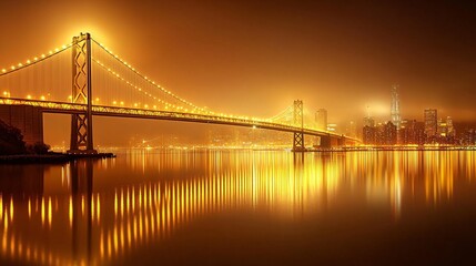 Obraz premium Golden bridge