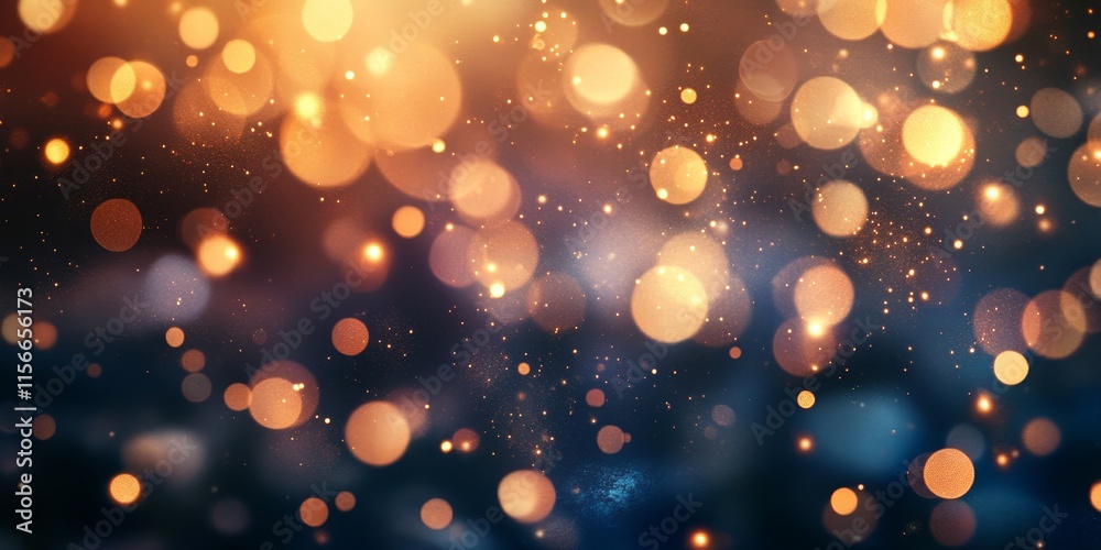 Aufkleber a background filled with beautiful bokeh lights creates a defocused, glittering effect that captivat