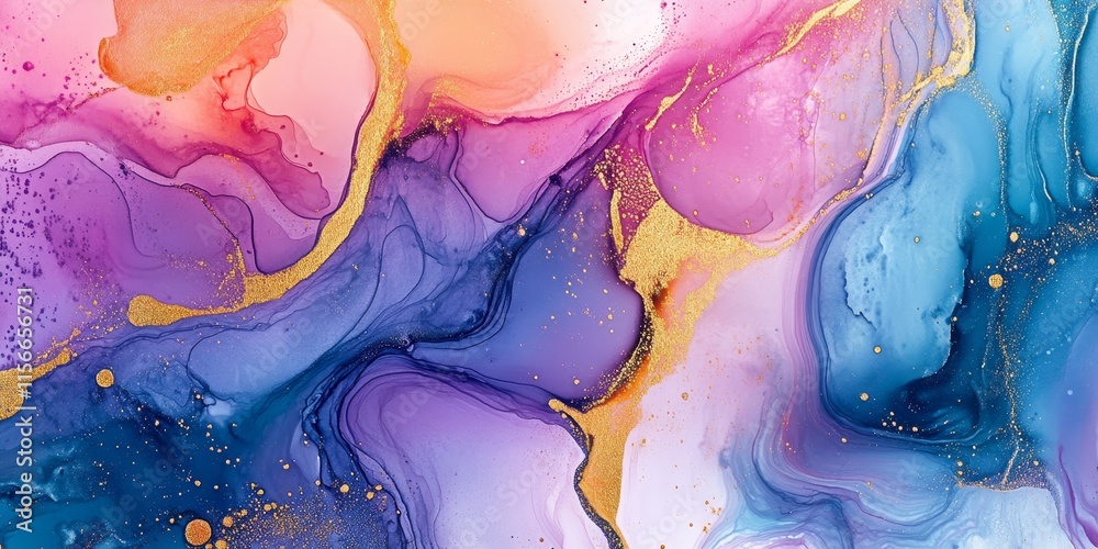 Aufkleber stunning abstract ink painting serves as an exquisite background, showcasing intricate patterns and 