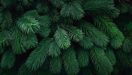 Dense Pine Foliage Background