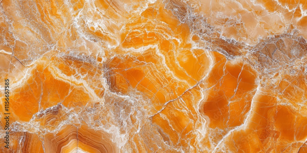 Aufkleber orange marble tile floor texture creates a captivating background, showcasing the unique patterns an