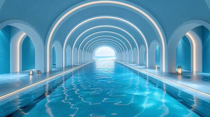 Luxurious Indoor Pool with Ocean View