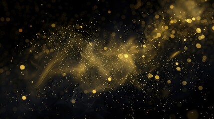 Golden Sparkle Abstract Background