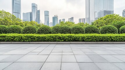 Fototapeta premium Urban Safety Measures in Minimalist Design