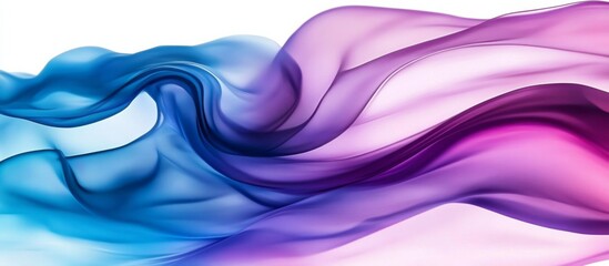 Fototapeta premium Abstract digital art featuring a dynamic wave of Colorful fabric fluttering