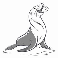 A radiant seal clapping its flippers togetherIllustrator Artwork