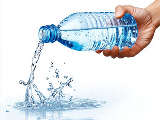 water in a bottle