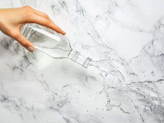 hand with water