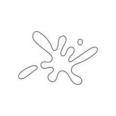 splash of water illustration element