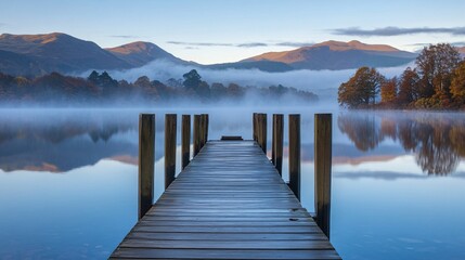 Fototapeta premium Misty pier