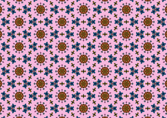 Cute blue butterflies with beautiful flowers sweet ring diamond and lovely bell pattern