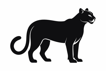 Cheetah silhouette icon vector