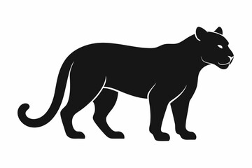 Obraz premium Cheetah silhouette icon vector
