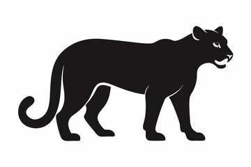 Cheetah silhouette icon vector