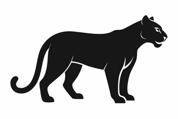 Cheetah silhouette icon vector