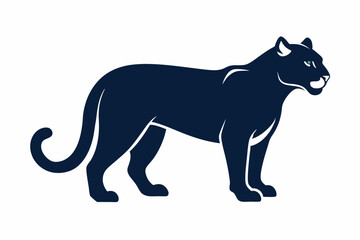 Cheetah silhouette icon vector