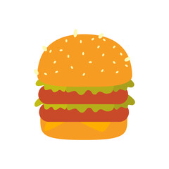 illustration of hamburger
