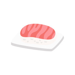 maguro sushi on a plate