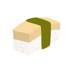 illustration of tamago sushi 