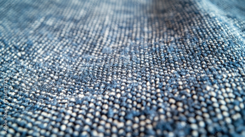 Poster Blue satin texture background showcasing a woven pattern with a glossy surface and a subtle, dull finish ideal for design projects.