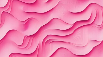 Obraz premium Abstract Pink Wave Pattern Background - Seamless Texture Design