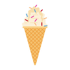 sweet ice cream cone