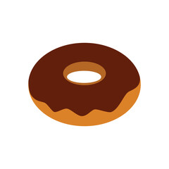 donut isolated on white background