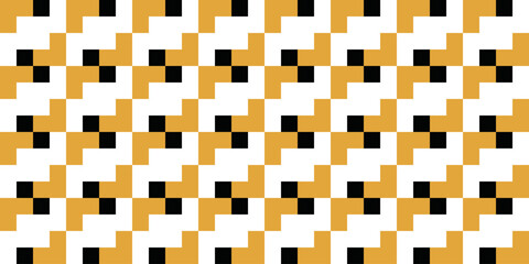 BLACK AND GOLD GEOMETRIC PATT...