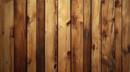 Naklejka premium Natural wooden texture background showcasing rustic brown tones and unique grain patterns for design and decoration projects.