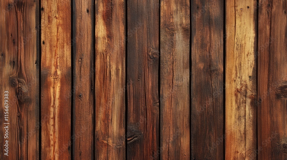 Aufkleber wooden planks textured background with varied shades and grains ideal for rustic designs and natural