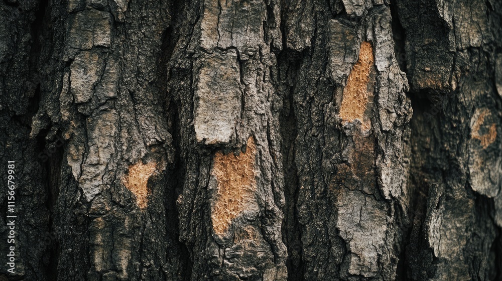 Poster textured tree trunks natural background for lumber or woodworking projects showcasing detailed bark 
