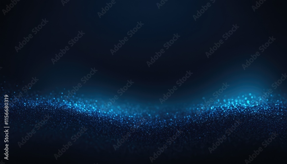 Poster 3d abstract background with flowing particle waves 8
