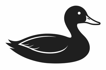 duck silhouette icon vector