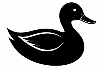 duck silhouette icon vector