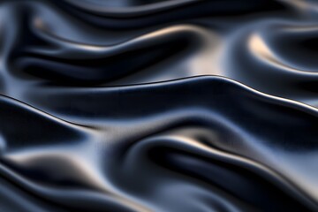 Obraz premium Exquisite light black material with smooth wavy texture 